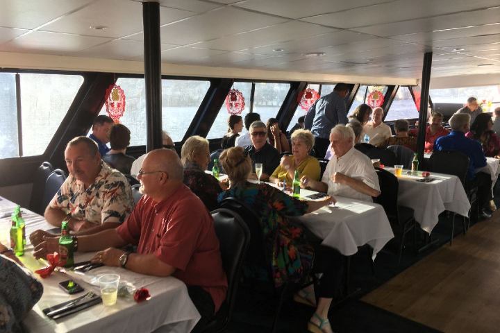 Dinner on the cruise