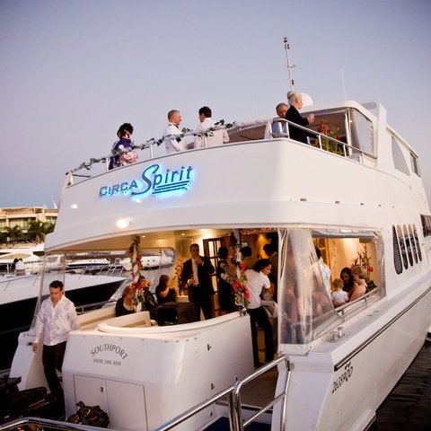 a group of people on a boat