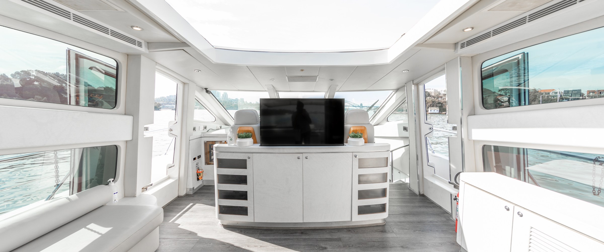 a train is parked on the side of a building