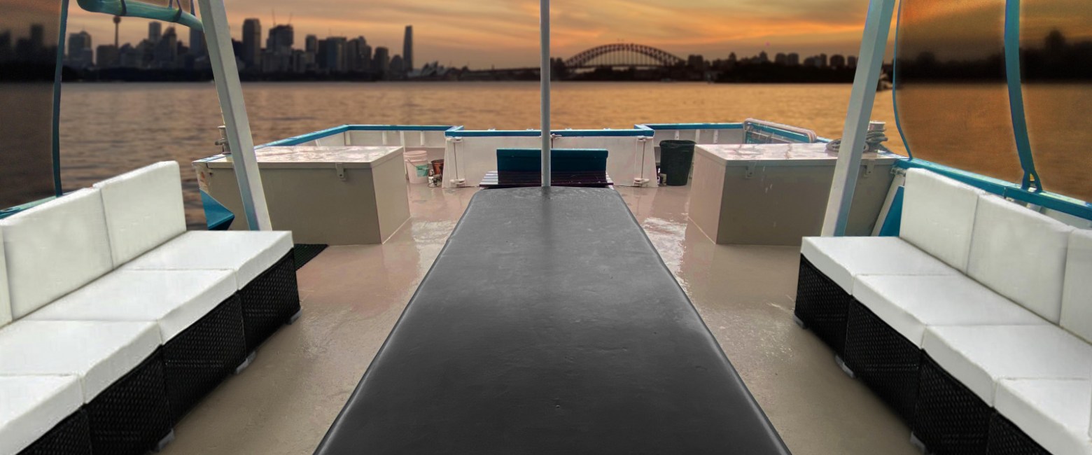 a boat sitting on top of a table