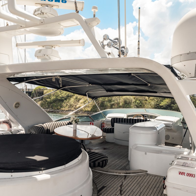 a boat sitting on top of a table