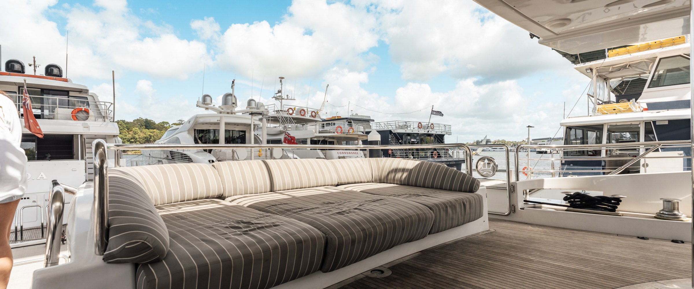 a large jetliner sitting on top of a bed